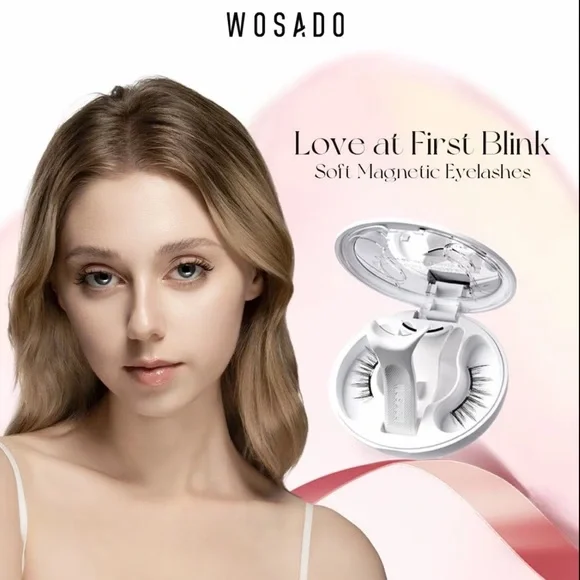 Wosado - Magnetic Eyelashes - #14 FROST BLACK - Sticker and Pouch Set - Picture 5 of 5